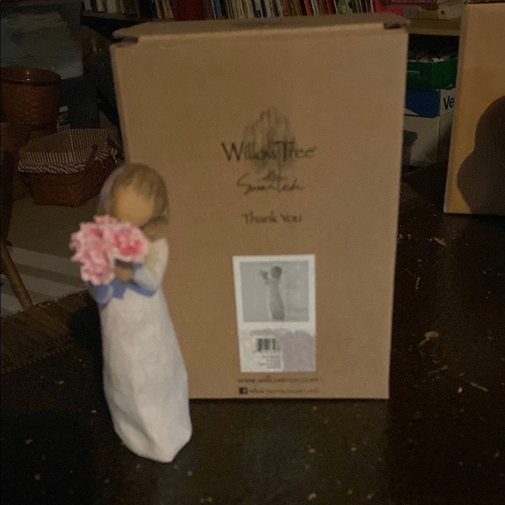 Willow Tree Thank You Figurine - Pink and White
